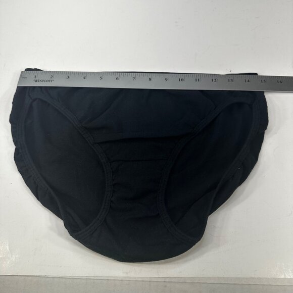 Fruit Of The Loom Women's Size 9 Panty Brief Hi Cut Black New Without Tags - Picture 4 of 6